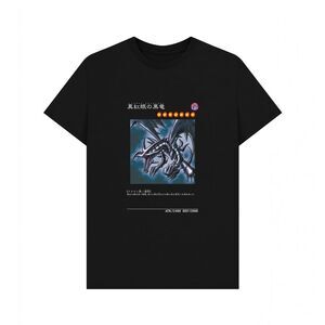 Yu-Gi-Oh! Unisex Adult Red-Eyes Black Dragon T-Shirt / Black